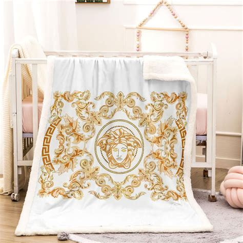 versace baby blanket pink|authentic versace bedding.